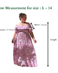 Kayah Cotton Maxi Dress ~ Pink