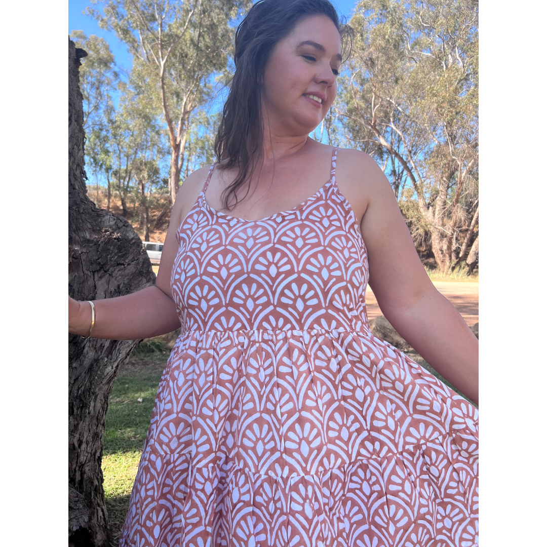 Our adjustable-strap cotton summer dress keeps you cool, comfy & effortlessly stylish. Limited stock—grab yours now!