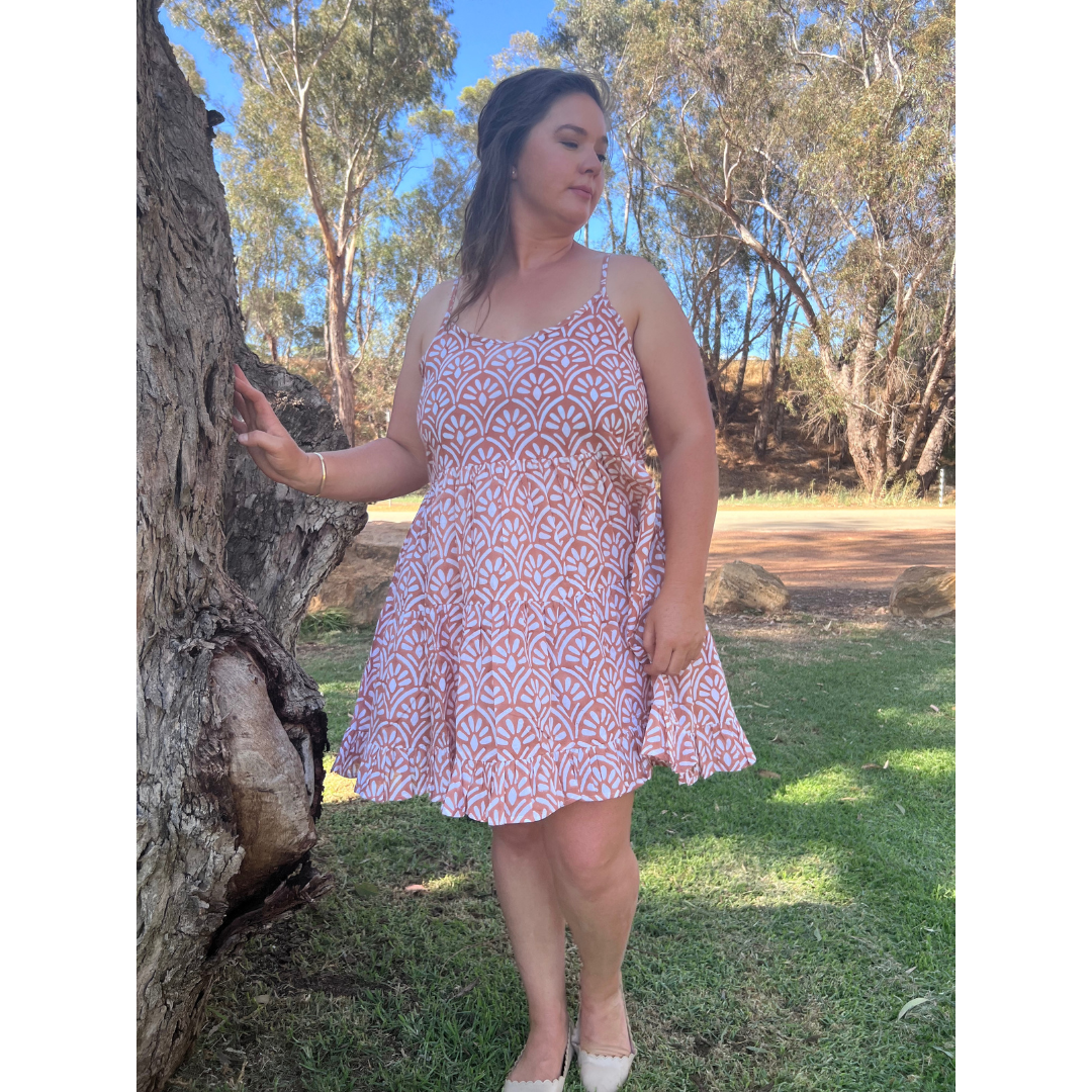Stay cool in our 100% cotton summer dress with adjustable straps for the perfect fit. Skin-friendly, eco-conscious & effortlessly stylish!