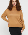 "Bamboo women's turtle neck jumper: Sustainable comfort for everyday wear, combining style and eco-consciousness."