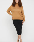 "Bamboo women's clothing: Turtle neck jumper offers eco-conscious style and comfort, perfect for chilly days."