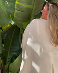 Stylish and comfy cream cotton kaftan – the perfect blend of luxury and ease. Wear it casually or dress it up for any occasion. Get yours today!