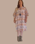 Maya Cotton Midi Dress ~ Daisy Bloom