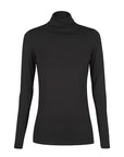 "Bamboo women's top: Stay chic and comfy in black, crafted from buttery soft fabric."