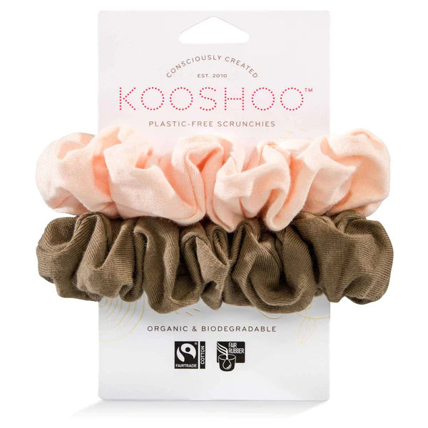 Say hello to healthy hair with Kooshoo's gentle hair scrunchie. Elevate your locks with sustainable sophistication.