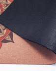 "Soft cork yoga mat: Sustainable, skin-friendly, moisture-wicking, odor-resistant, naturally antibacterial."