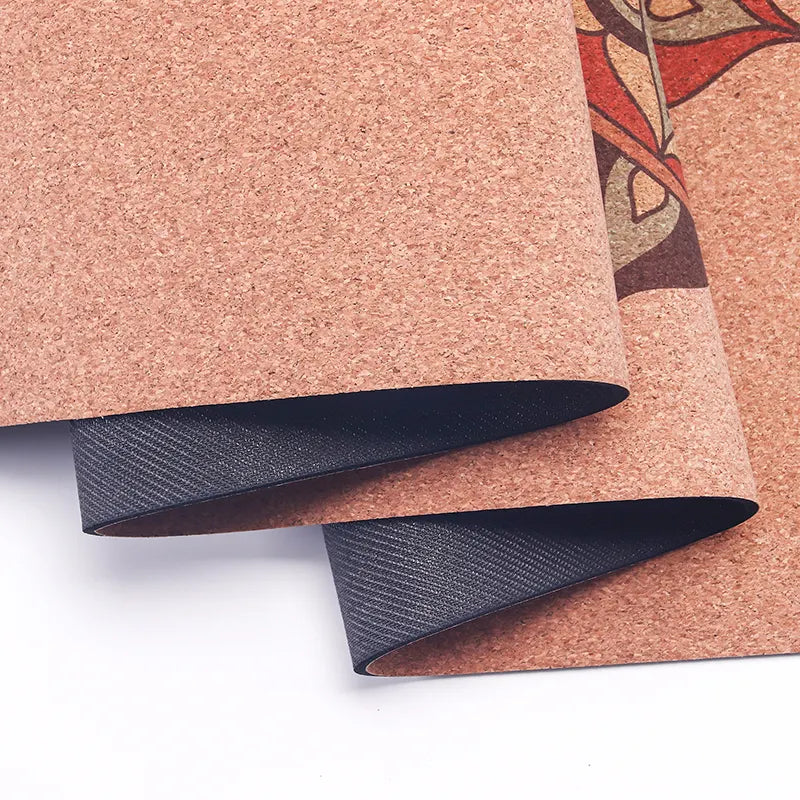 "Cork yoga mat: Environmentally friendly, soft surface, non-slip base, moisture-wicking, odor-resistant."