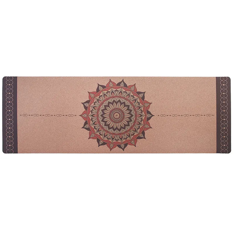 "Soft cork yoga mat: Sustainable, skin-friendly, moisture-wicking, odor-resistant, antibacterial."