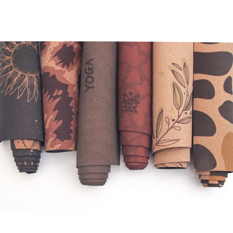 "Soft cork yoga mat: Eco-friendly, skin-friendly, super grip base, moisture-wicking, odor-resistant, antibacterial."