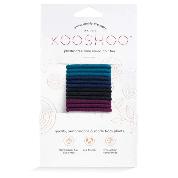 Transform your hair routine with Kooshoo organic hair ties. Soft, strong, and environmentally conscious.