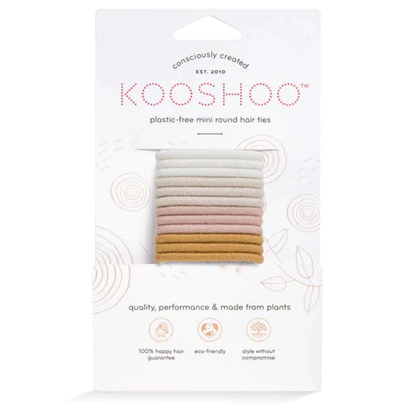 Elevate your hair's potential with Kooshoo hair ties. Experience the perfect balance of fashion-forward design and functionality.