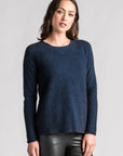 Stay cozy in style with our navy merino wool jumper. Soft, warm, and effortlessly chic. Shop now!