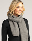 Wrap up in luxury with our grey merino wool ribbed scarf. Soft, stylish, and perfect for chilly days. Shop now!
