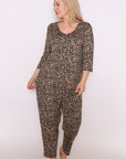 Embrace bold fashion with our plus-size leopard print top and pant. Made from soft cotton for all-day comfort & style. Get yours today!