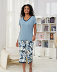 "Elegant bamboo pajamas for women: Elevate your sleep experience with these stylish, sustainable pyjamas made from bamboo fibers."