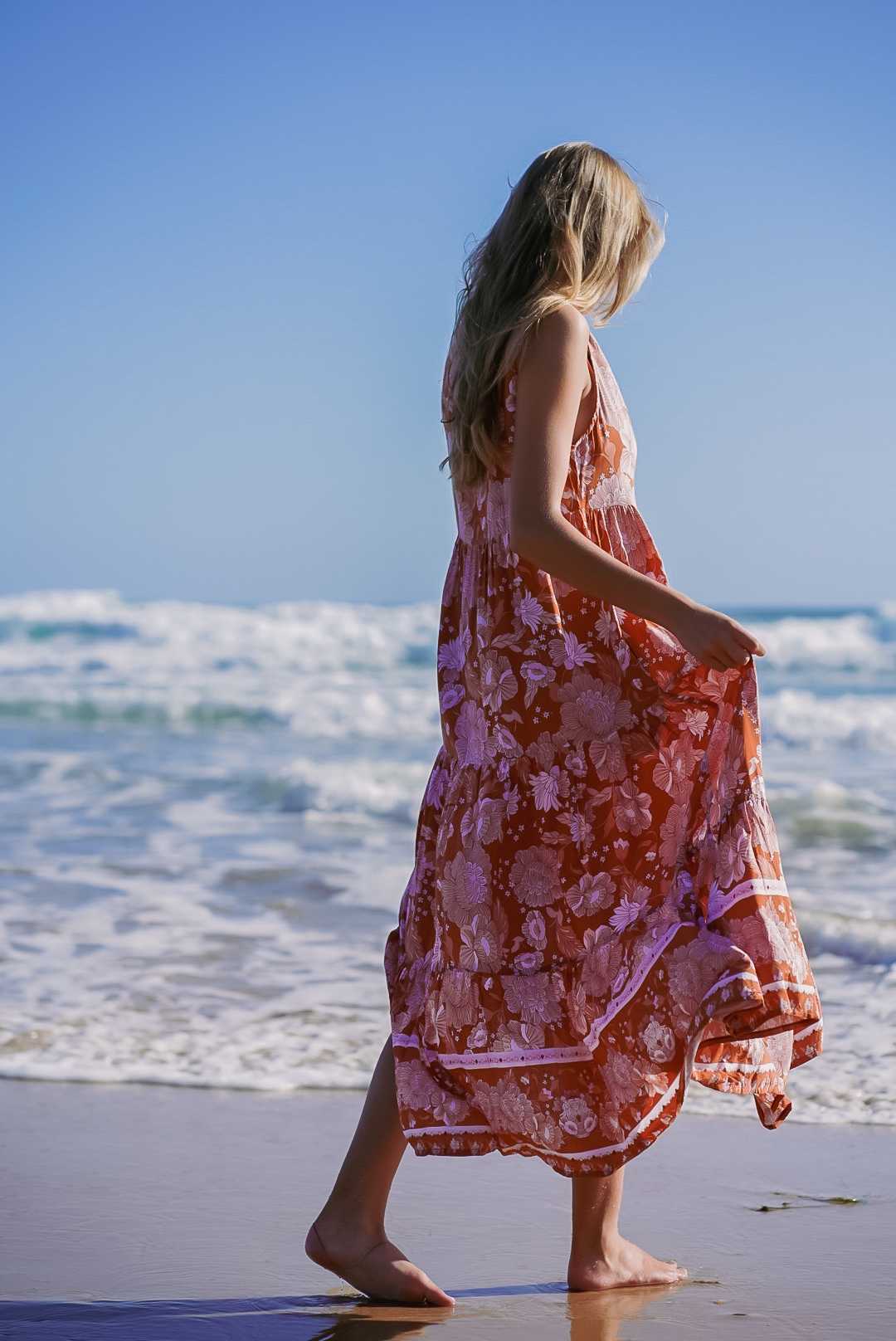 "Embrace elegance with our sleeveless floral maxi dress. Perfect for summer days and nights, this dress offers comfort and style. Buy yours today!"