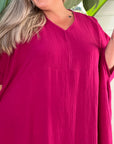 Eco-friendly cotton kaftan for plus-size women in Australia 