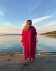 Eco-friendly cotton kaftan for plus-size women in Australia 