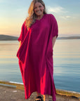 Eco-friendly cotton kaftan for plus-size women in Australia 