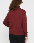 "Bamboo jumper: Turtle neck design adds elegance and warmth to eco-conscious women's clothing."