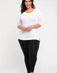 "Eco-friendly bamboo women's clothing: Black leggings offer buttery softness and style."