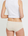 "Bamboo women's underwear in beige: Soft, eco-friendly comfort for everyday wear."