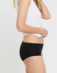 "Bamboo women's underwear in black: Eco-friendly and luxurious for everyday wear."