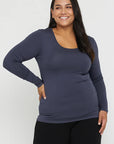 Bamboo Long Sleeve Top - Grey