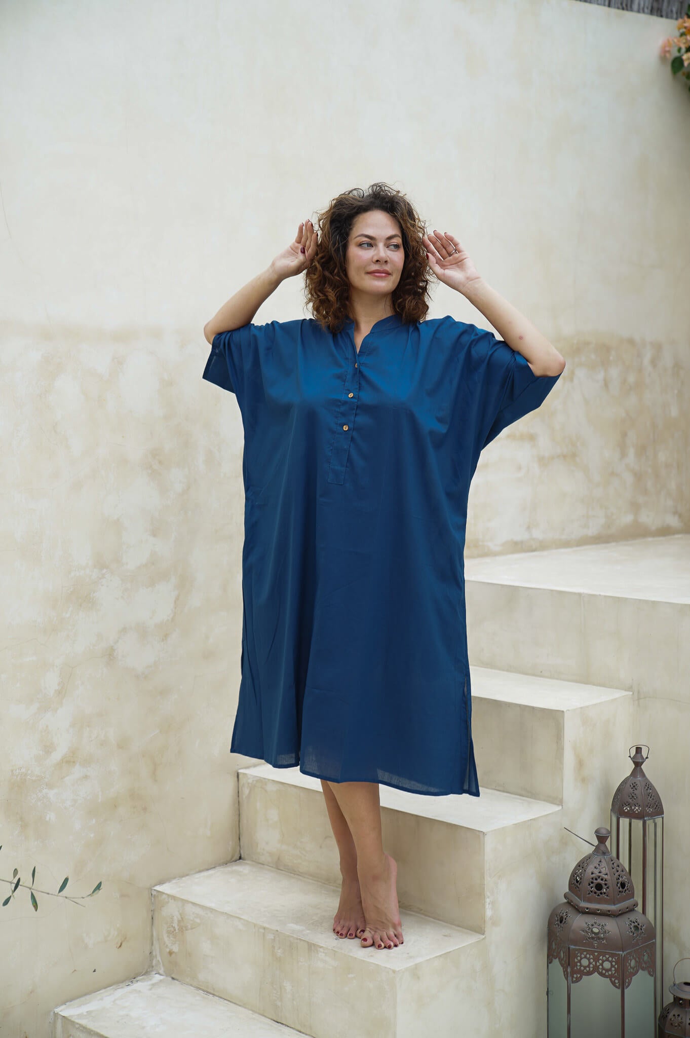 &quot;Upgrade your wardrobe with our versatile blue long shirt dress. Effortless elegance for any occasion. Shop now!&quot;