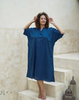 "Upgrade your wardrobe with our versatile blue long shirt dress. Effortless elegance for any occasion. Shop now!"