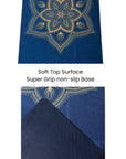 "Soft top hemp jute yoga mat: Eco-conscious design with a super grip non-slip base for added stability."