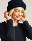 Stay cozy in style with our navy blue Merino knit hat. Soft, warm, and irresistibly chic. Shop now!
