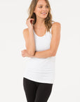 "Achieve timeless sophistication in our Bamboo Ruched Singlet. Experience comfort like never before!"