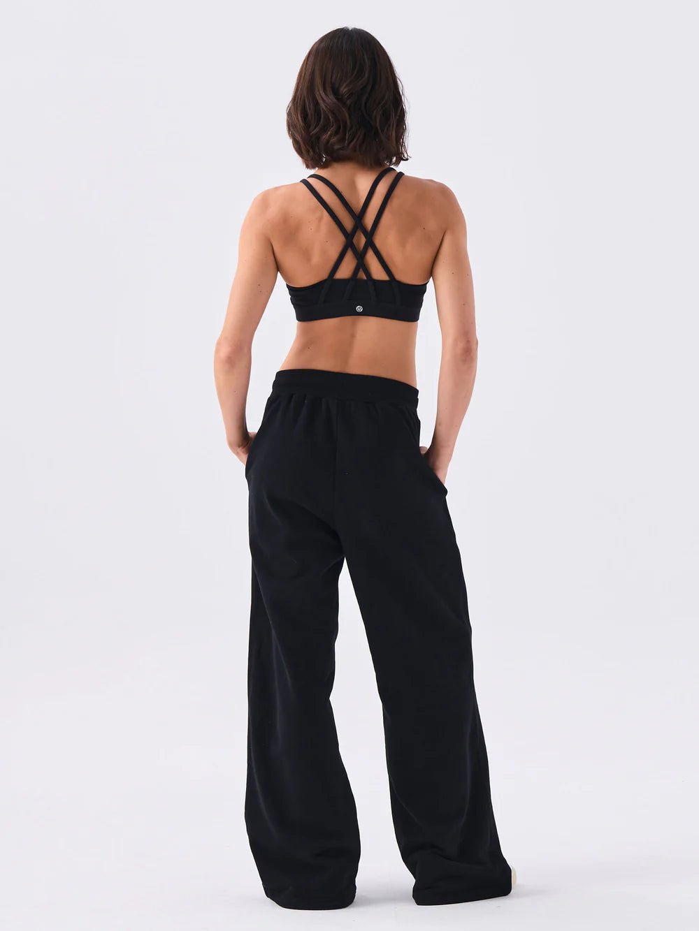 Step up your loungewear game with our trendy black wide-leg sweat pants. Comfort meets fashion effortlessly.