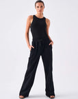 Experience ultimate relaxation in our chic black wide-leg sweat pants. Unbeatable comfort meets modern style!