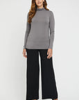 "Discover the allure of bamboo in our black wide-leg pants. Effortless elegance awaits. Buy today!"