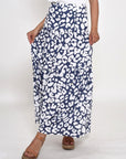 Turn heads with our chic navy leopard print cotton long skirt. A perfect mix of style and comfort for any occasion. Limited stock, shop now!