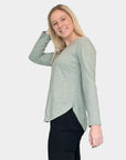 Stay eco-friendly and stylish with our sage green bamboo full-sleeve t-shirt. Soft, breathable, and perfect for any occasion. Shop now for comfort and class!