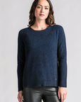 Wrap yourself in luxury with our navy merino wool jumper. Classic style meets ultimate comfort!