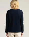 Upgrade your knitwear collection with our navy merino wool jumper. Style and warmth combined!