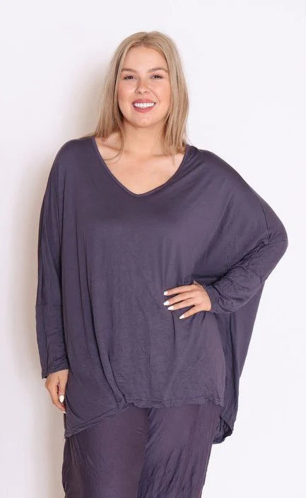 Elevate your style with our plus-size grey cotton top! Flattering fit, full sleeves, and unbeatable comfort. Shop now!