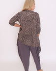  "Stay stylish and cozy with our lightweight leopard-print cardigan! Perfect for curvy fashionistas. Shop now!"
