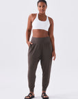 "Experience blissful relaxation in our brown soft pants. Ideal for yoga sessions or lazy lounging. Buy now!"