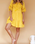 "Feel fabulous in our yellow midi dress – perfect blend of chic and comfort."